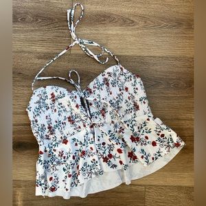 Zaful Floral Tankini Top XL